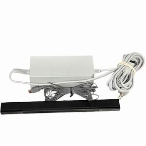 Nintendo Wii OEM Cord Bundle Power Supply And Sensor Bar Genuine Tested